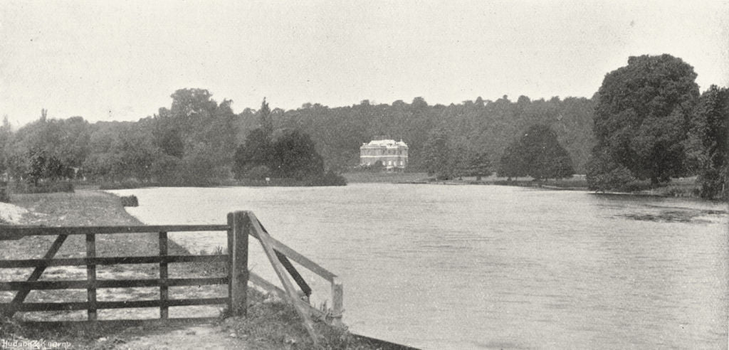 BUCKS. Harleyford House 1897 old antique vintage print picture